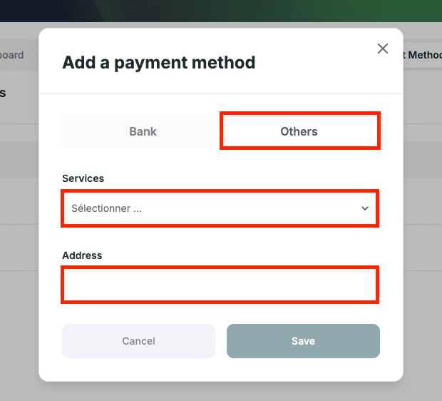 Add Other Service