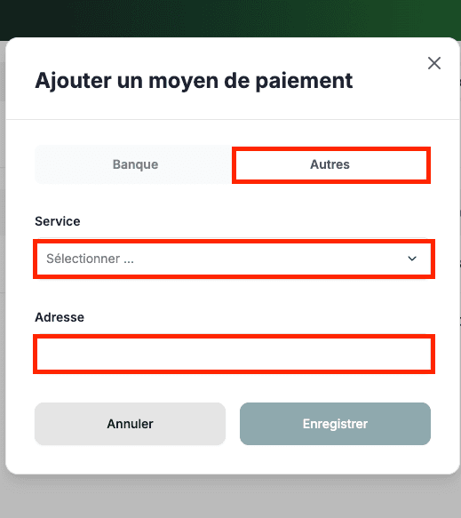 Formulaire Autres