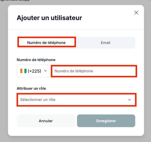 Ajouter par téléphone