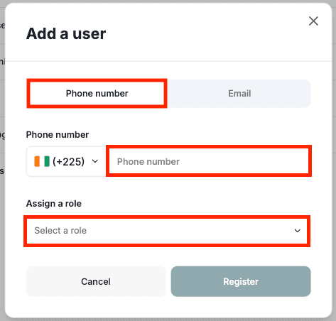 Add by phone