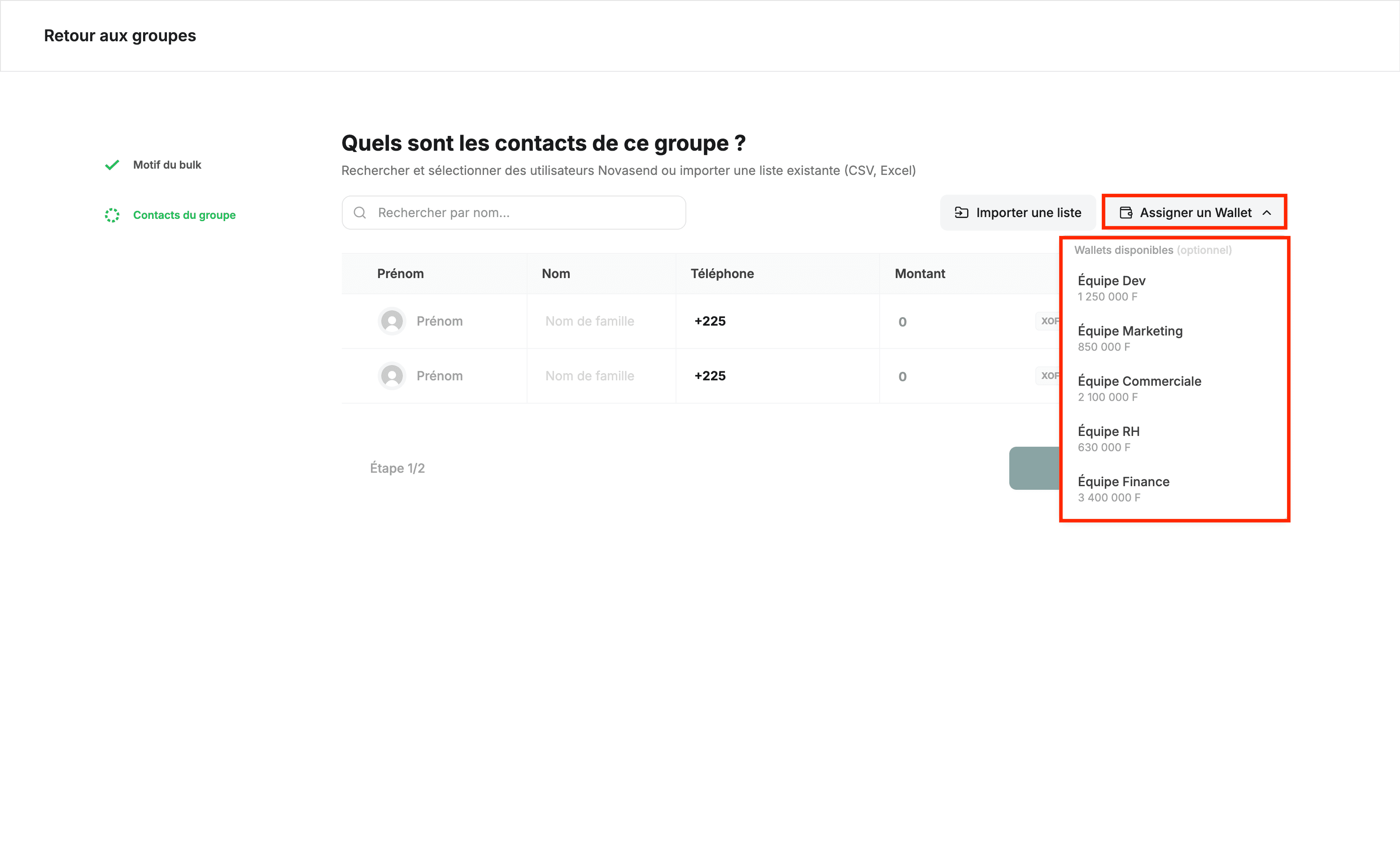 Image : Bouton Enregistrer le groupe